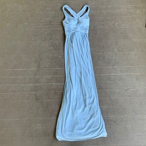 David’s Bridal Dusty Blue Bridesmaid Dress